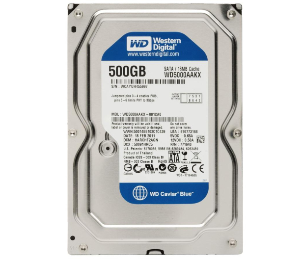 WD 500GB 7200obr. 16MB BLUE - 60928 - zdjęcie